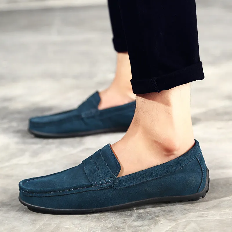 Men's Genuine Leather Casual Loafers | Driving Shoes