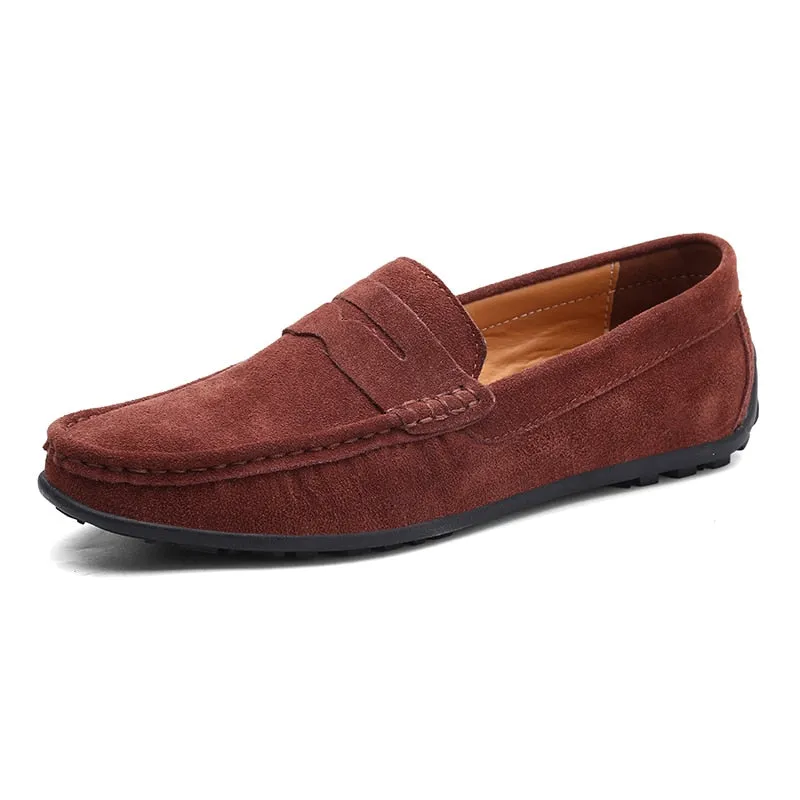 Men's Genuine Leather Casual Loafers | Driving Shoes