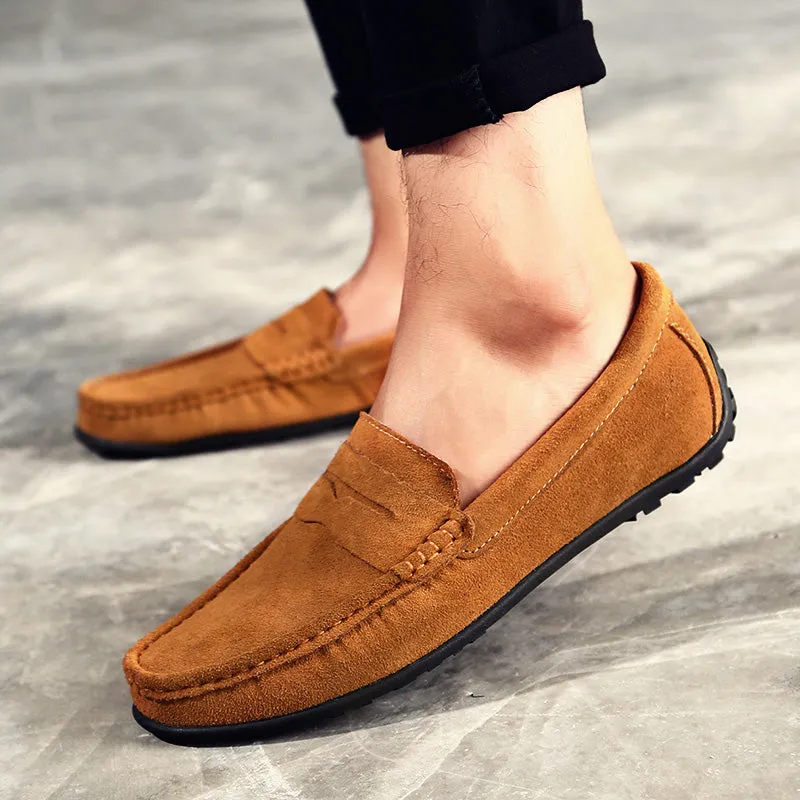 Men's Genuine Leather Casual Loafers | Driving Shoes