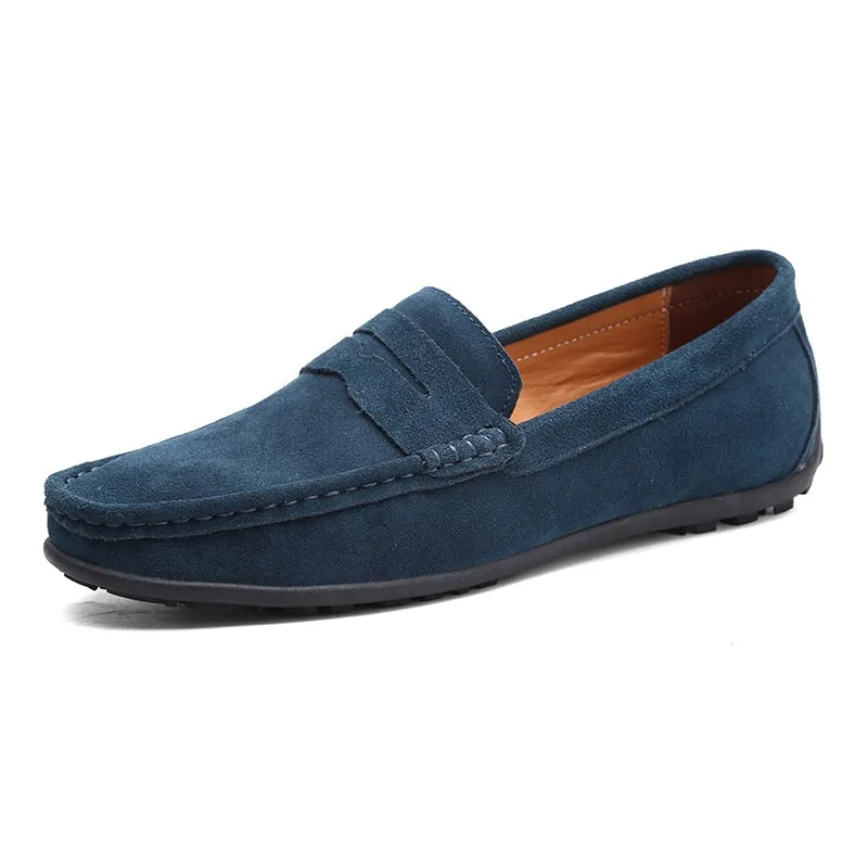 Men's Genuine Leather Casual Loafers | Driving Shoes