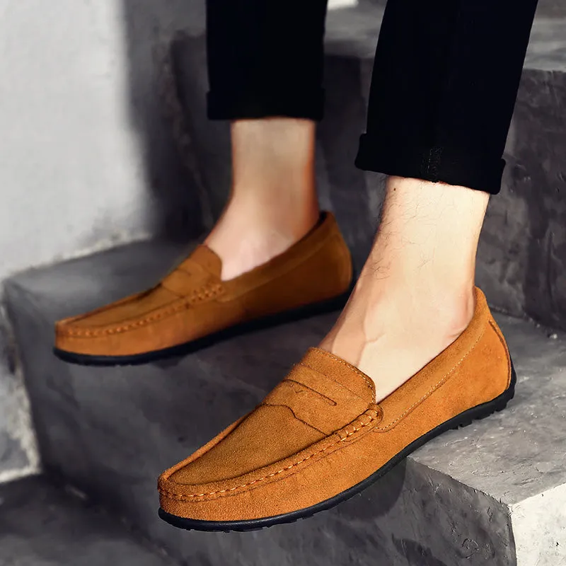 Men's Genuine Leather Casual Loafers | Driving Shoes