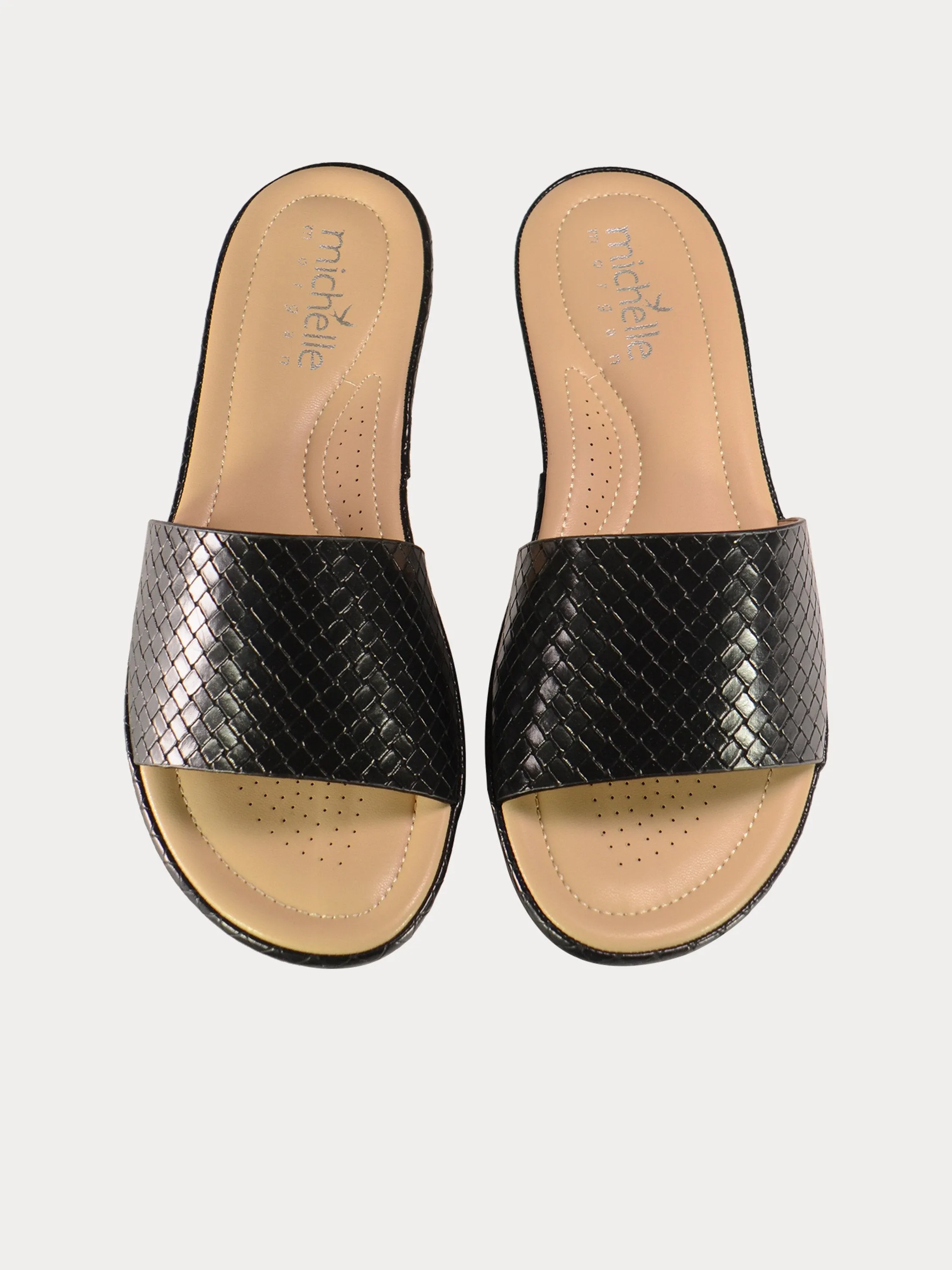 Michelle Morgan Weave Detailed Flats