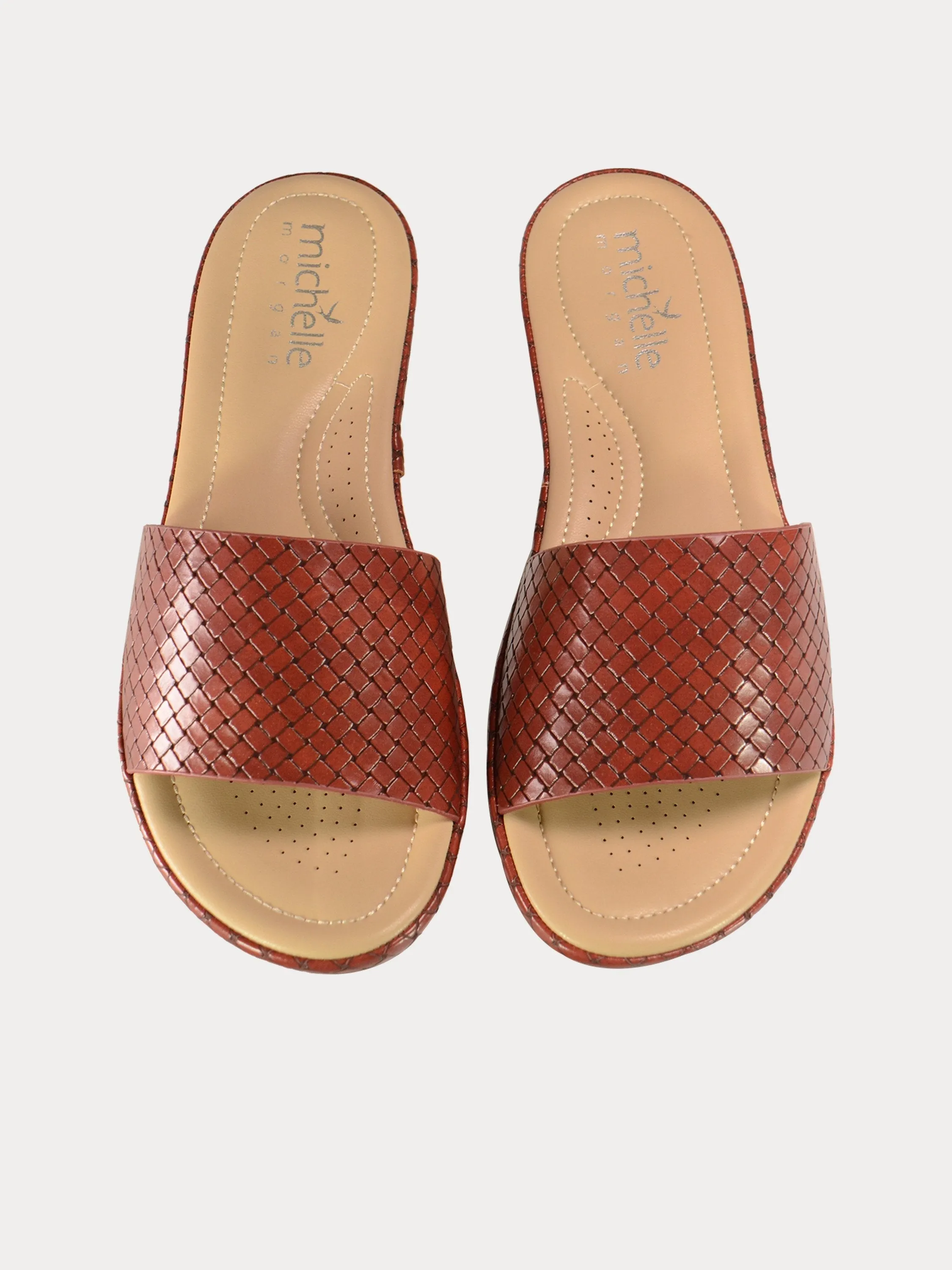 Michelle Morgan Weave Detailed Flats