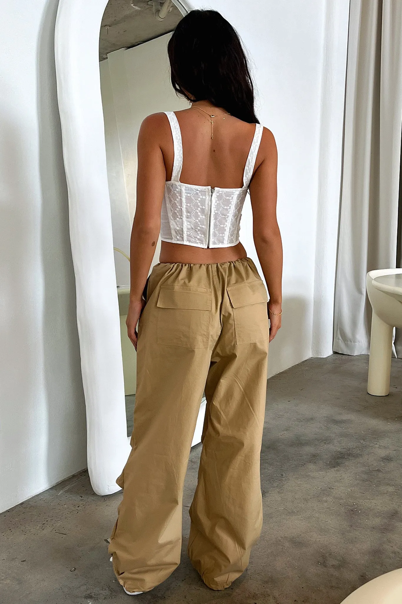 Millana Parachute Pants - Tan