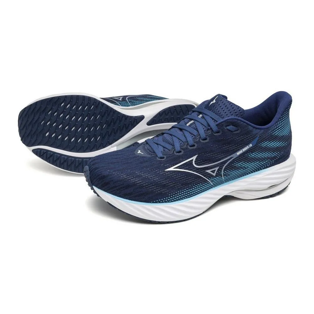 Mizuno Men's Wave Rider 28 - Estate Blue/White