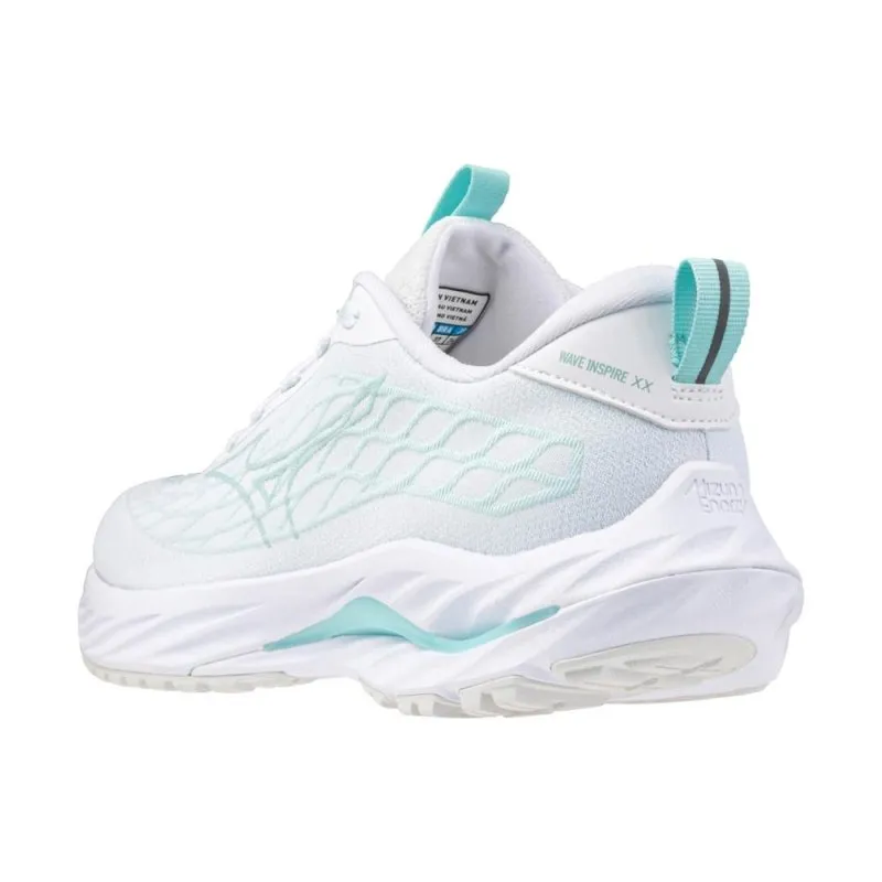 Mizuno Women's Wave Inspire 20 SSW - White/Aquifer