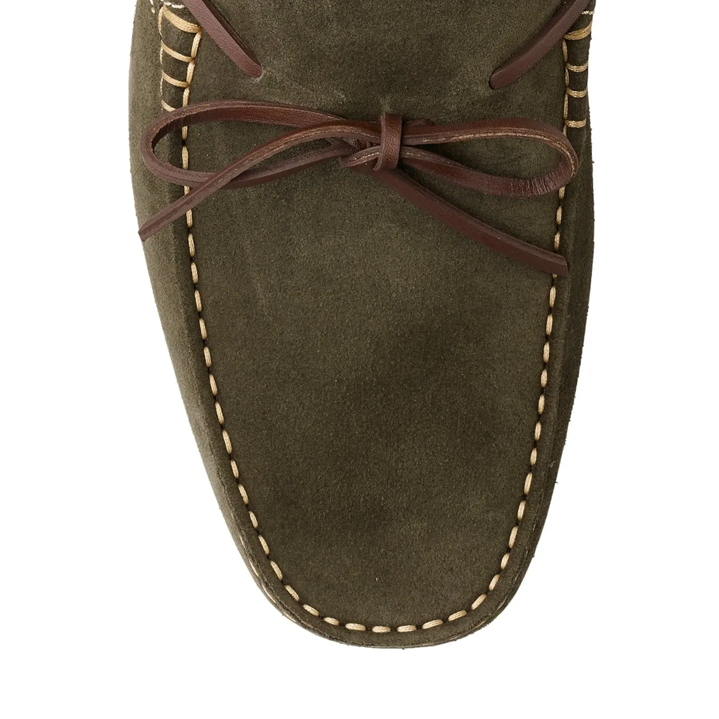 Napoli Earth Green Suede