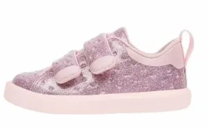 Native Monaco Glitter Velcro-Pink Glitter/Cold Pink