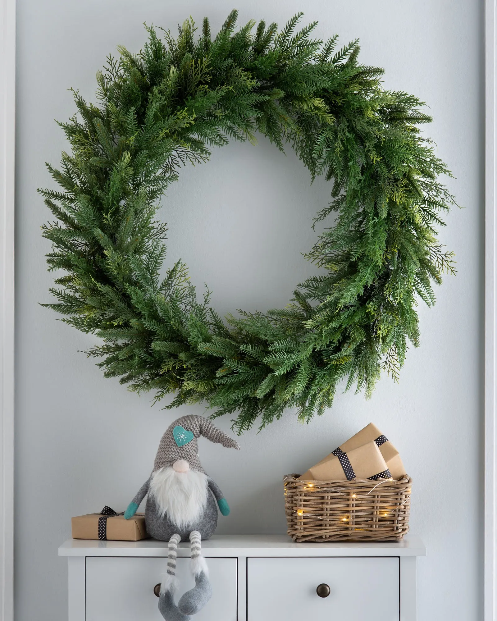 Natural Fir Wreath, 1 m