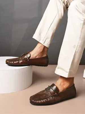 Newman Tan Driving Loafers