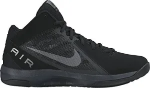 Nike Men's The Air Overplay IX NBK Black/Mtlc Dark Grey Anthrct Basketball Shoe 12 Men US