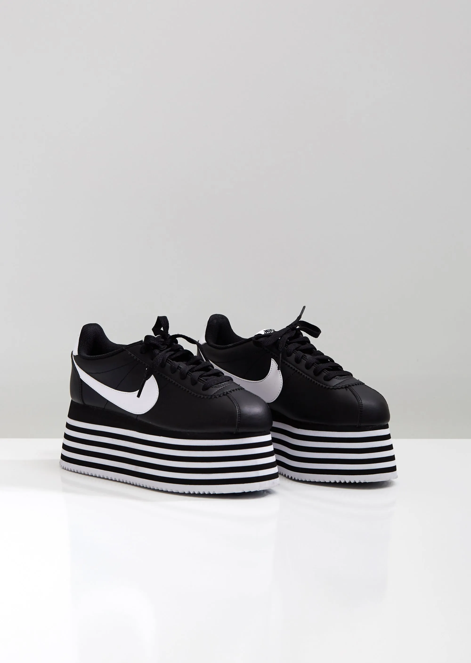 Nike Striped Platform Cortez Sneakers