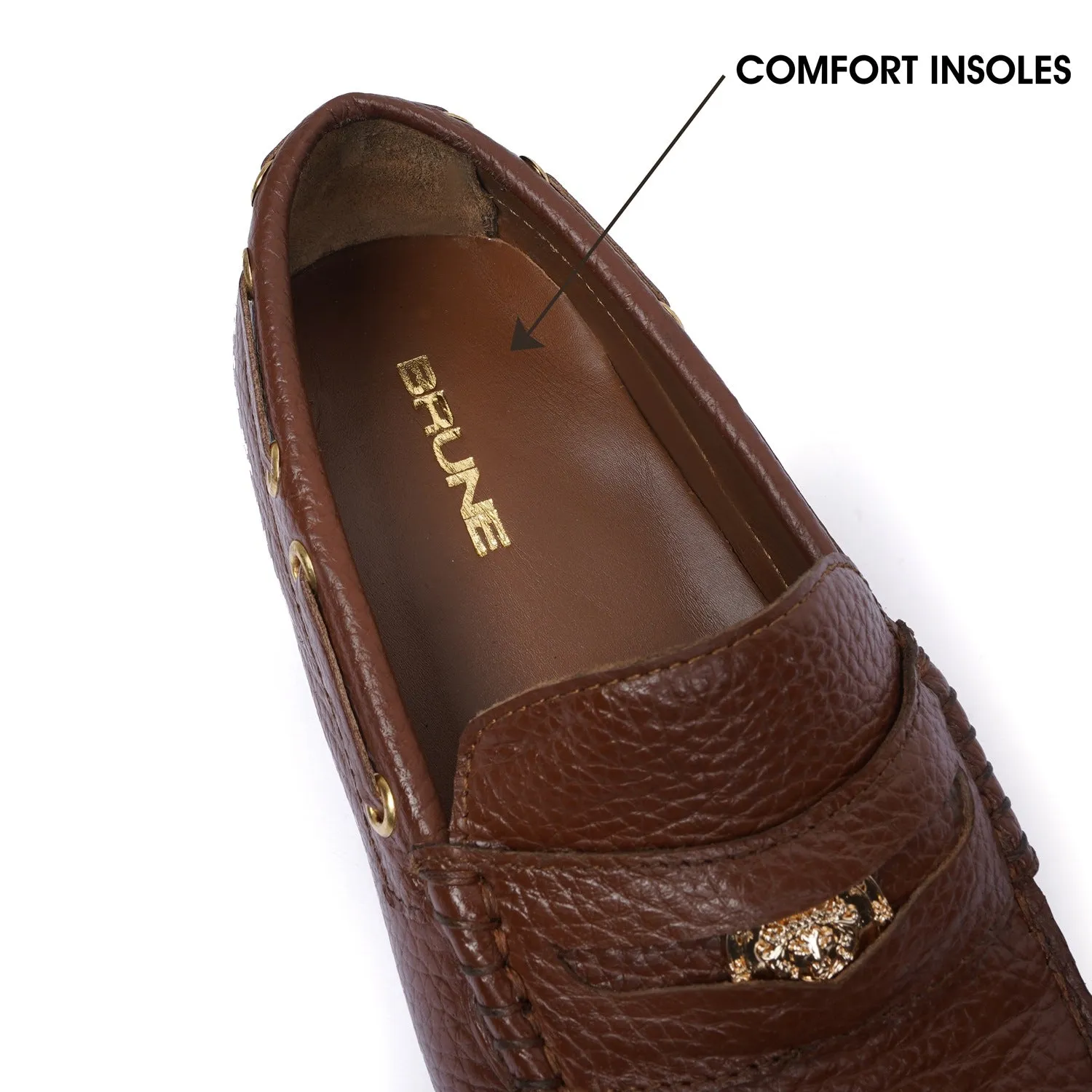 Nubs Driver Tan Penny Loafer