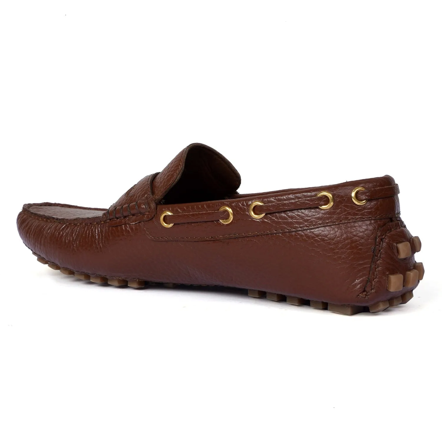 Nubs Driver Tan Penny Loafer