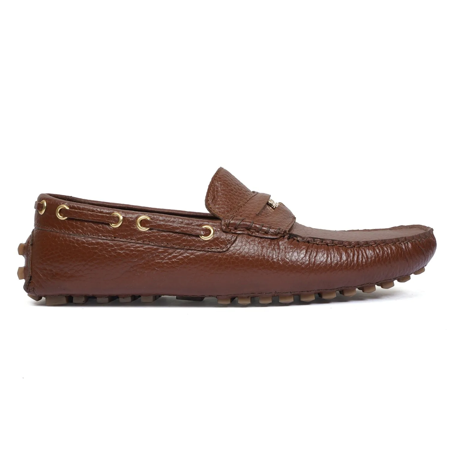 Nubs Driver Tan Penny Loafer