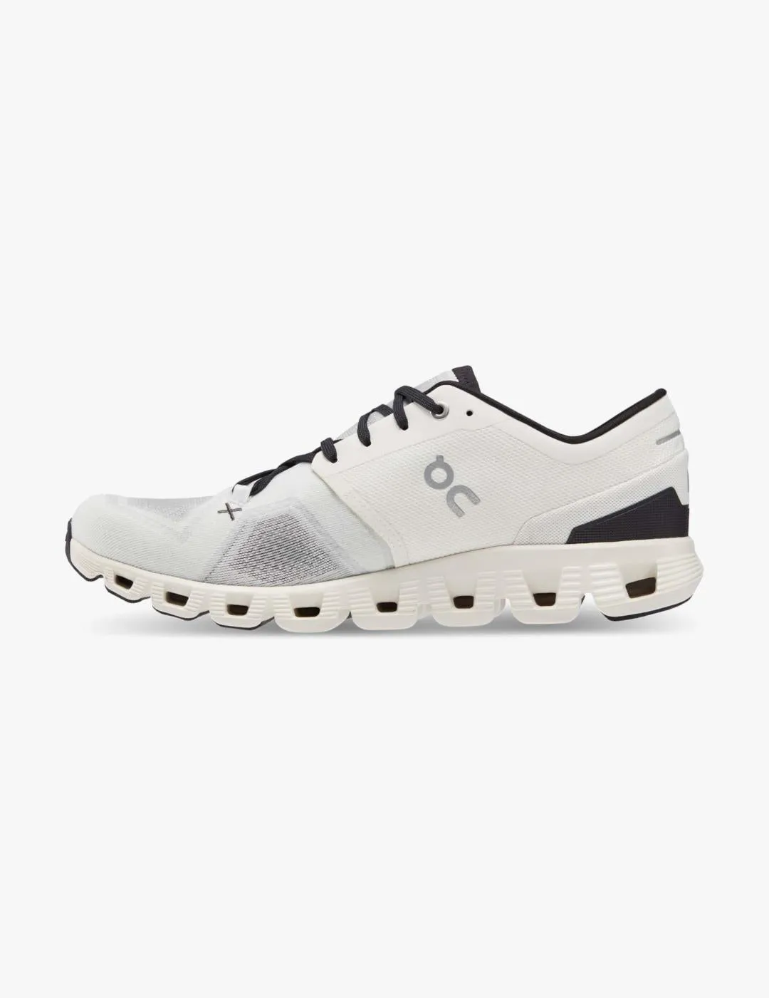 On Mens Cloud X3 Ivory Black Sneakers