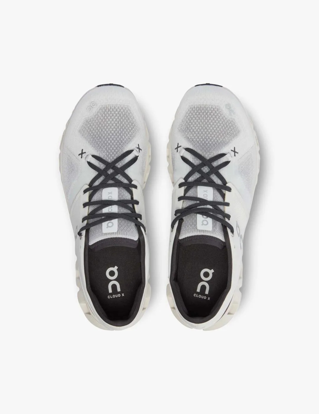 On Mens Cloud X3 Ivory Black Sneakers