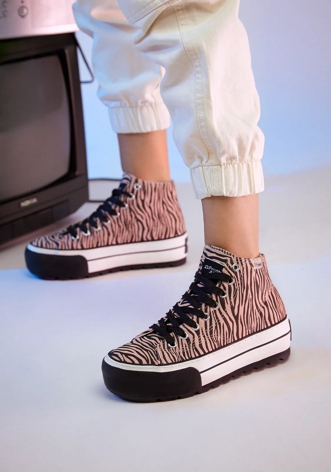 One Way Platform Zebra Pink