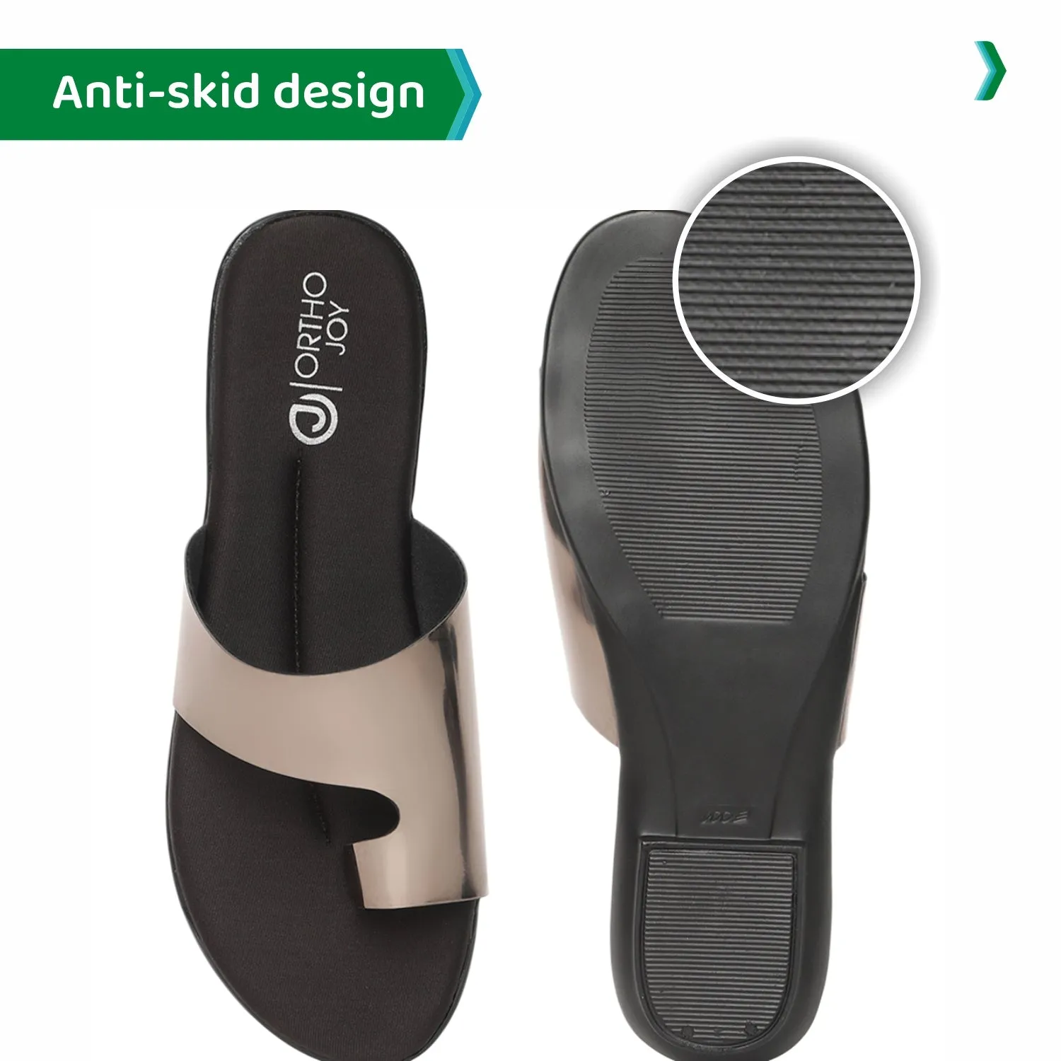 ORTHO JOY Fancy doctor slippers | Flat sandals