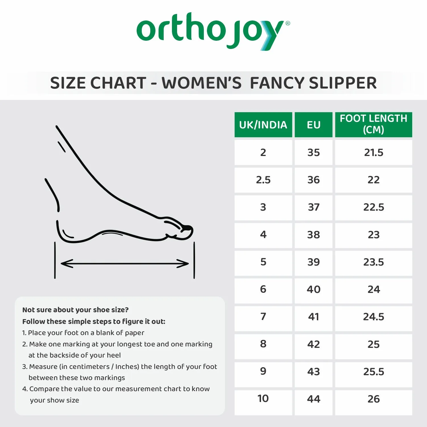 ORTHO JOY Fancy doctor slippers | Flat sandals