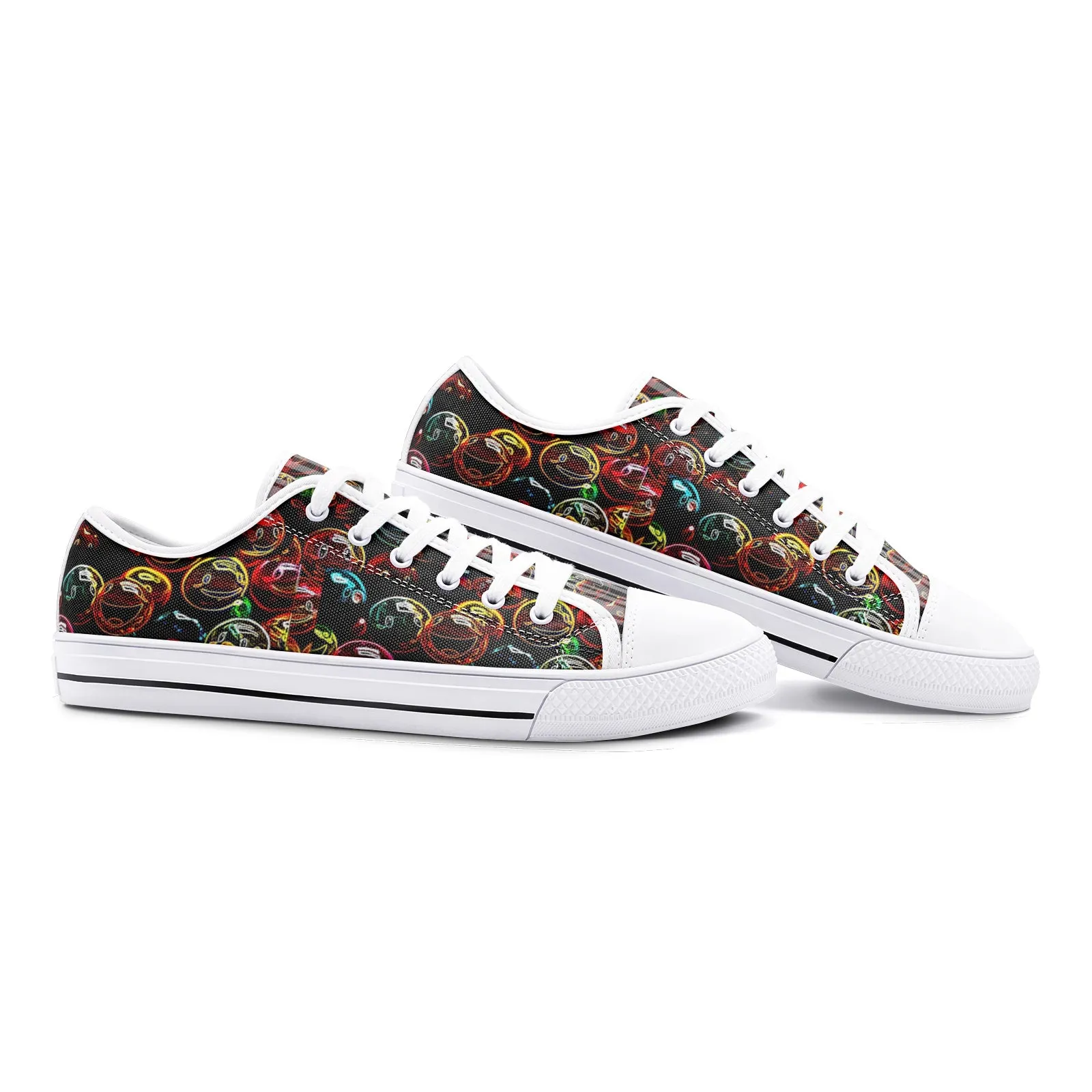 Outspoken Designs 01 "Lighten Up" Unisex Low Top Canvas Shoes