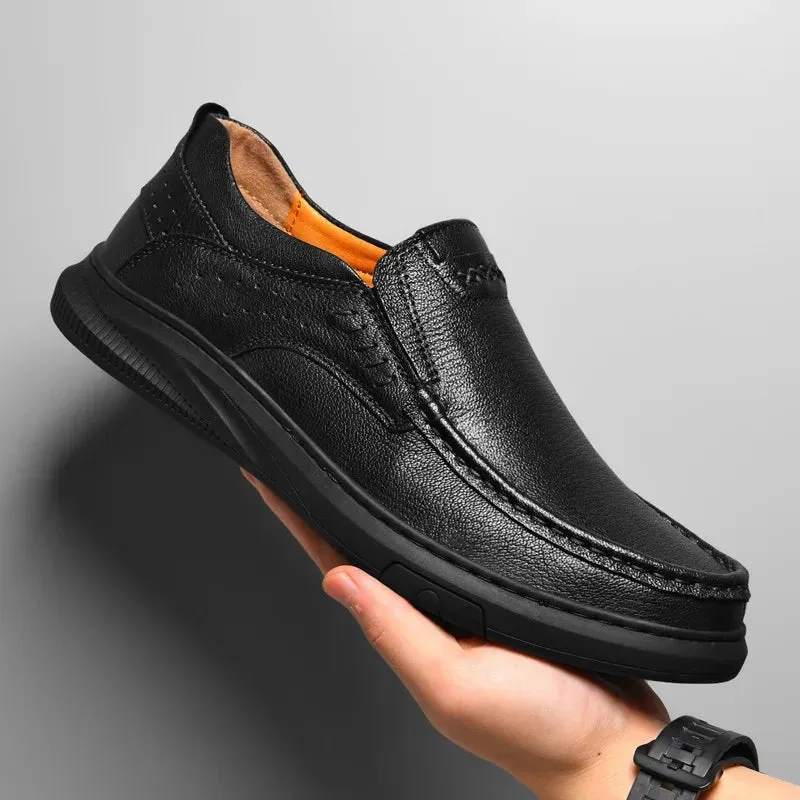 Pheron Leather Driving Shoes