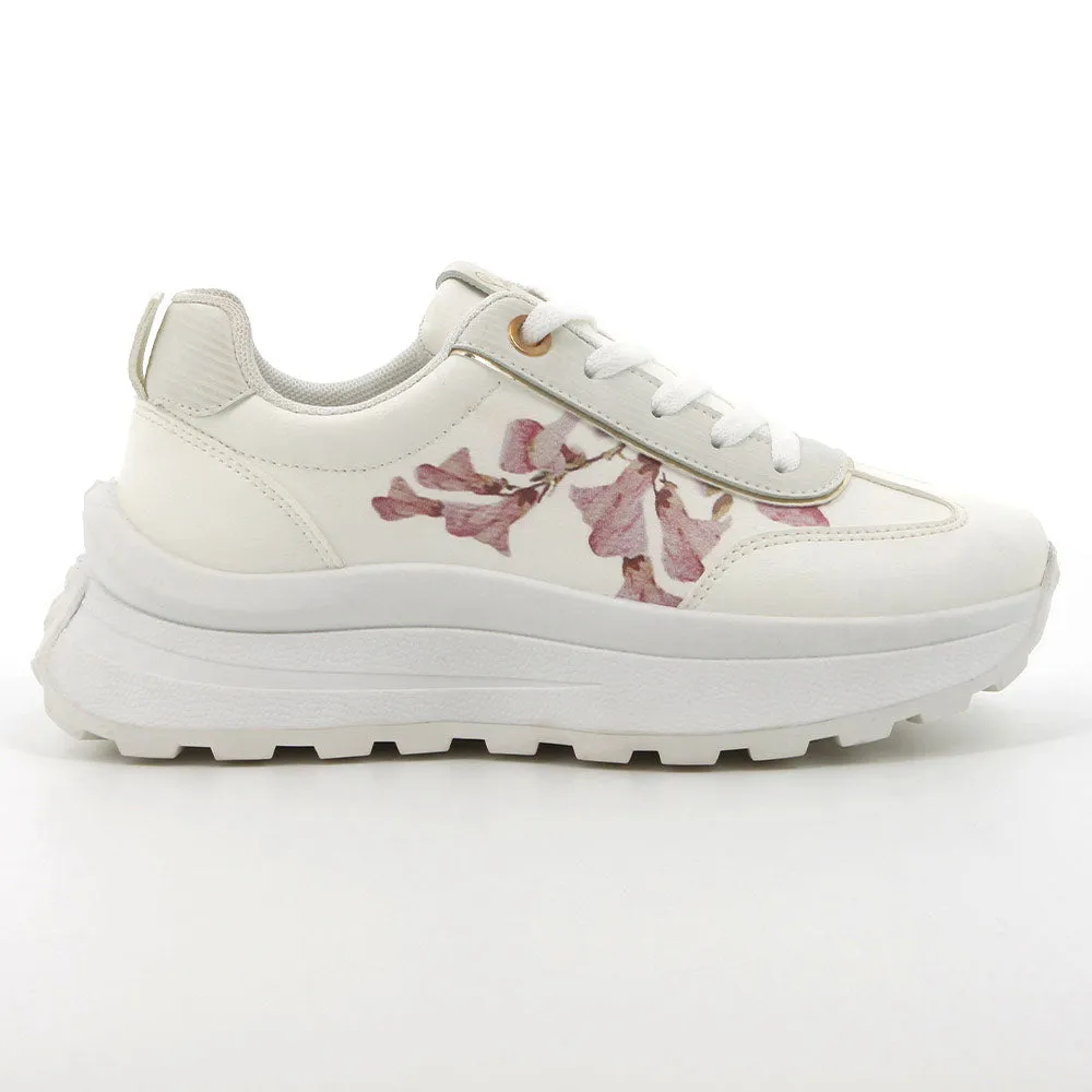 Pierre Cardin Fluers 3 Printed Lace Up Sneaker - White Multi