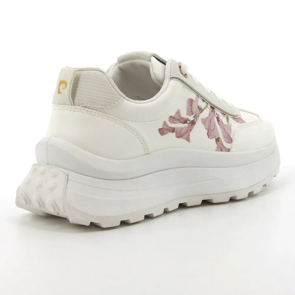 Pierre Cardin Fluers 3 Printed Lace Up Sneaker - White Multi