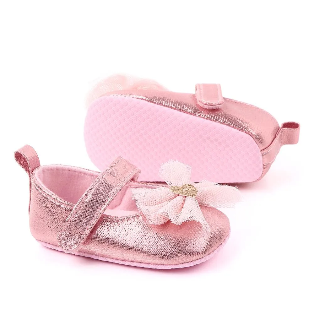 Pink Bow Velcro Baby Bellies