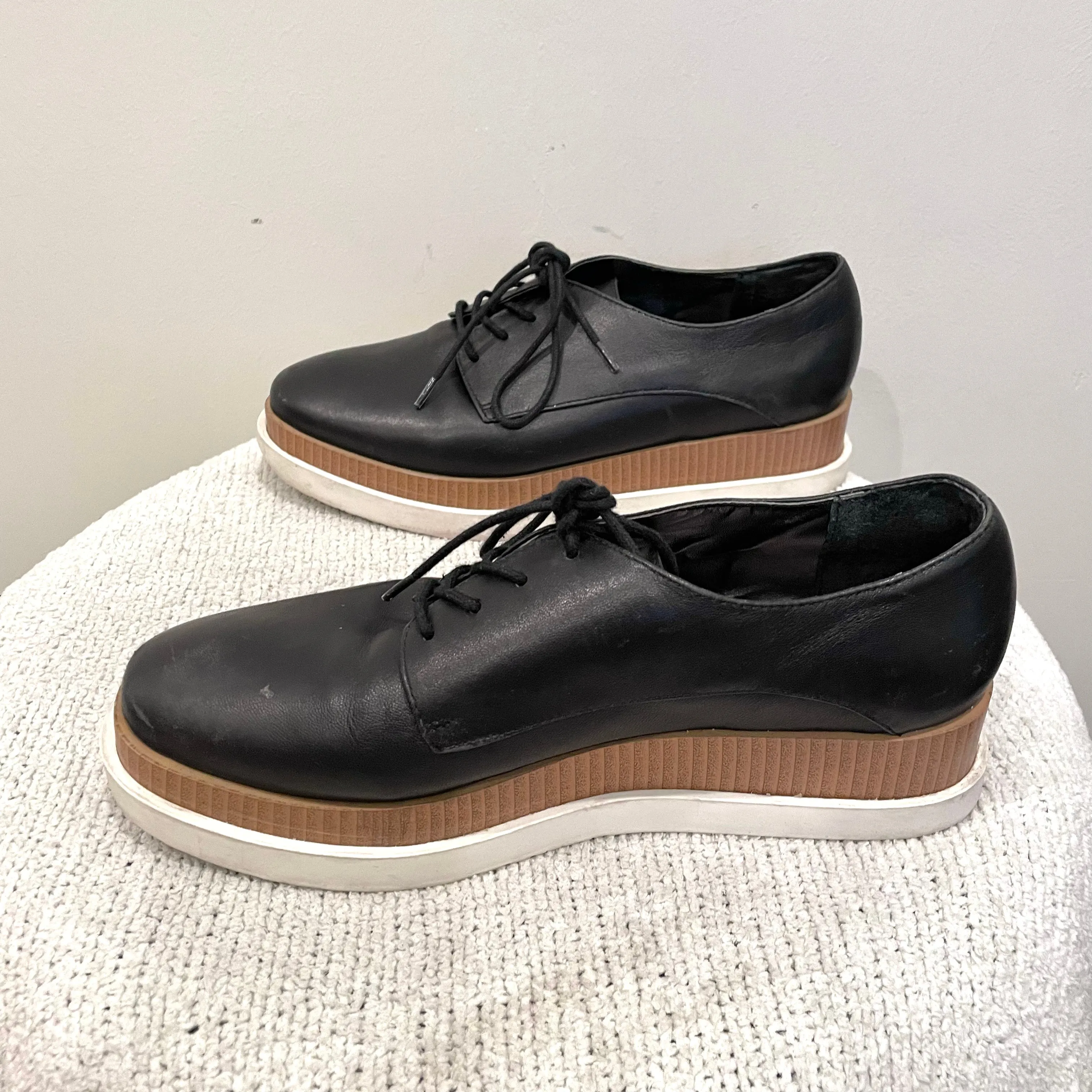 Platform Leather Sneakers