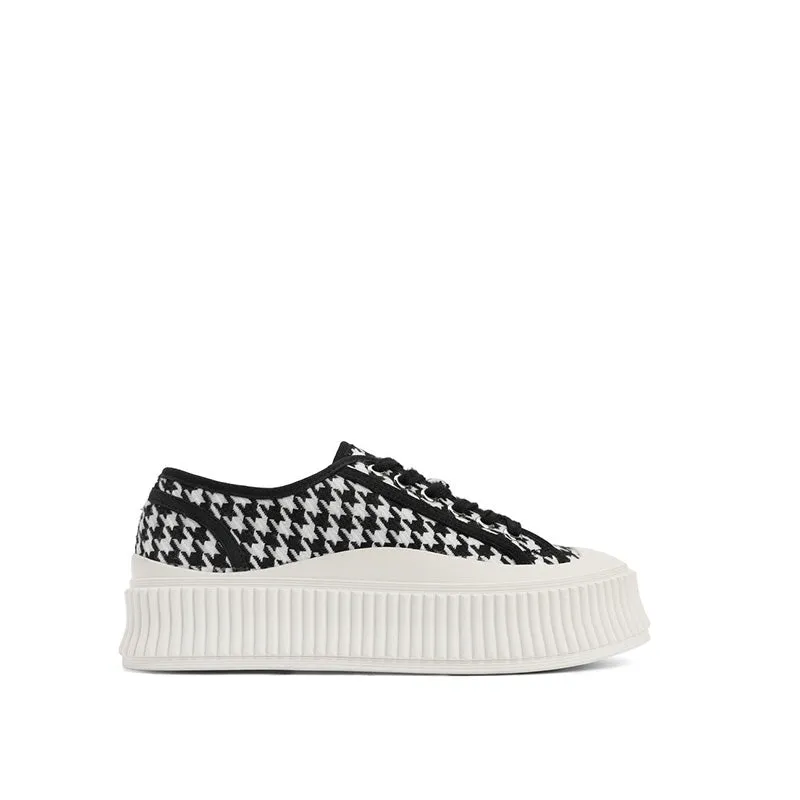 Platform Print Plimsolls