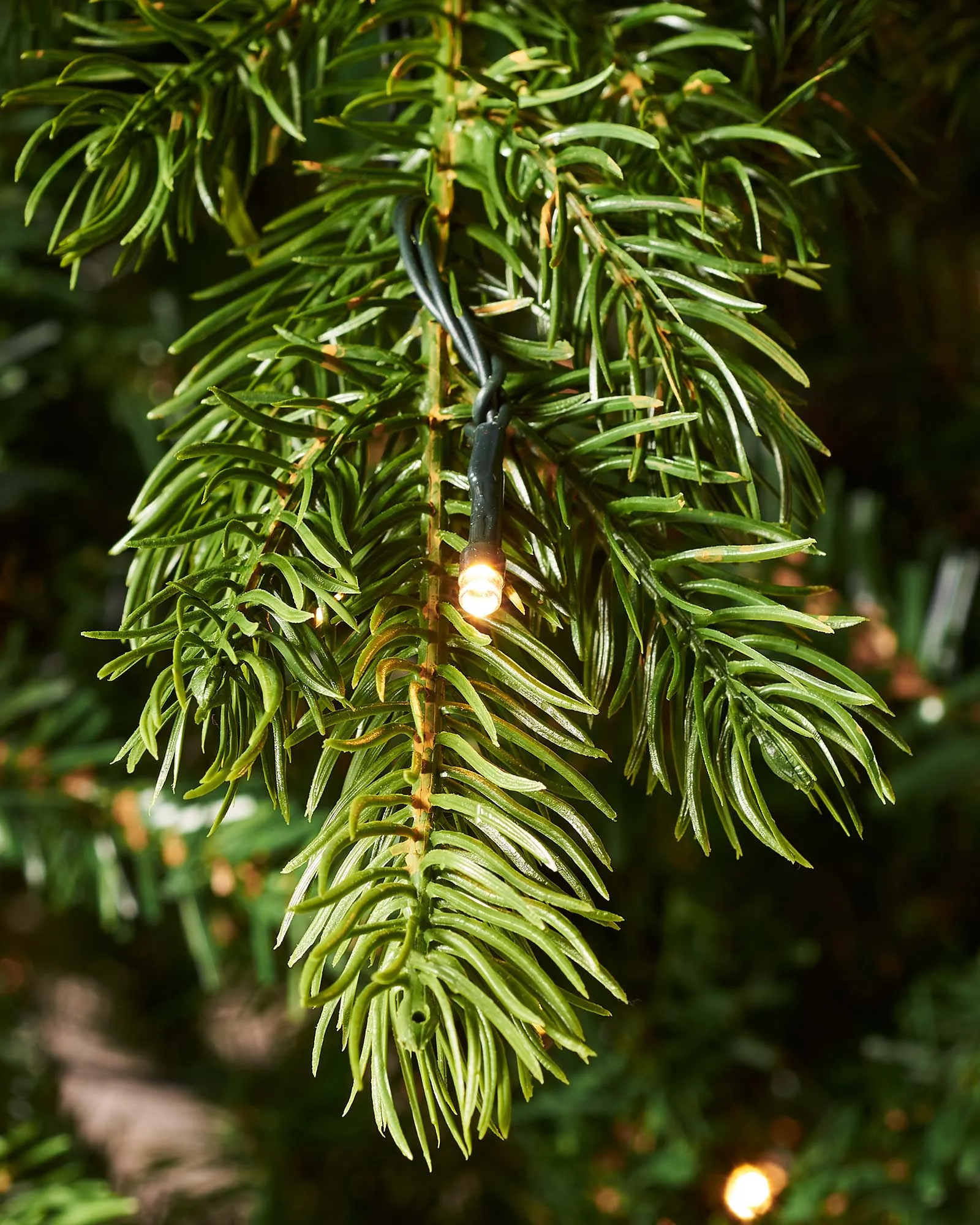 Pre-Lit Balsam Fir Christmas Tree, 7 ft