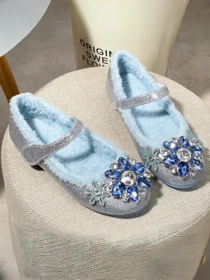 Princess Dreams Fur-Lined Jewel Shoes By Liv And Mia