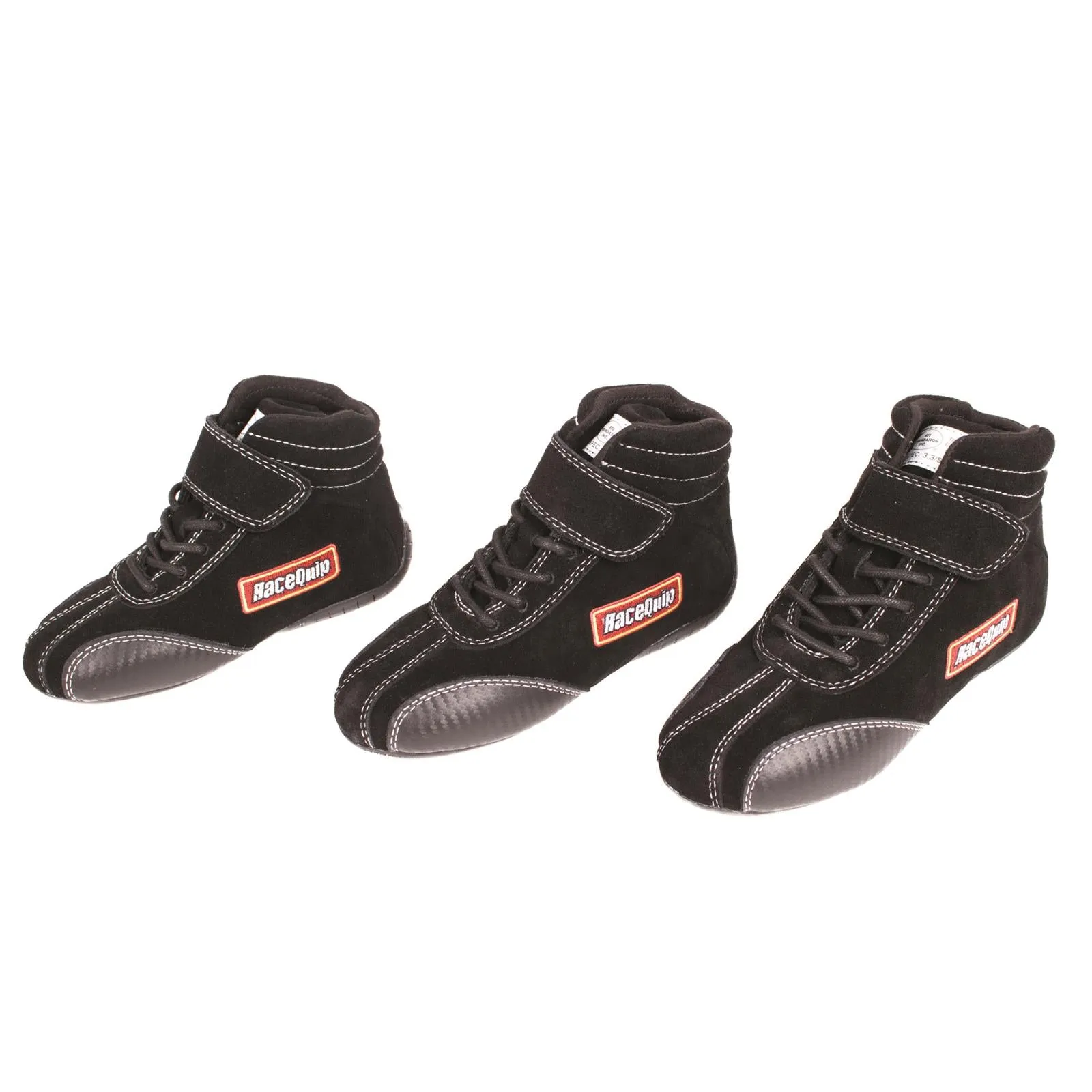 RaceQuip Children's 3.3 Series SFI Euro Carbon-L Racing Shoes Kids - Black