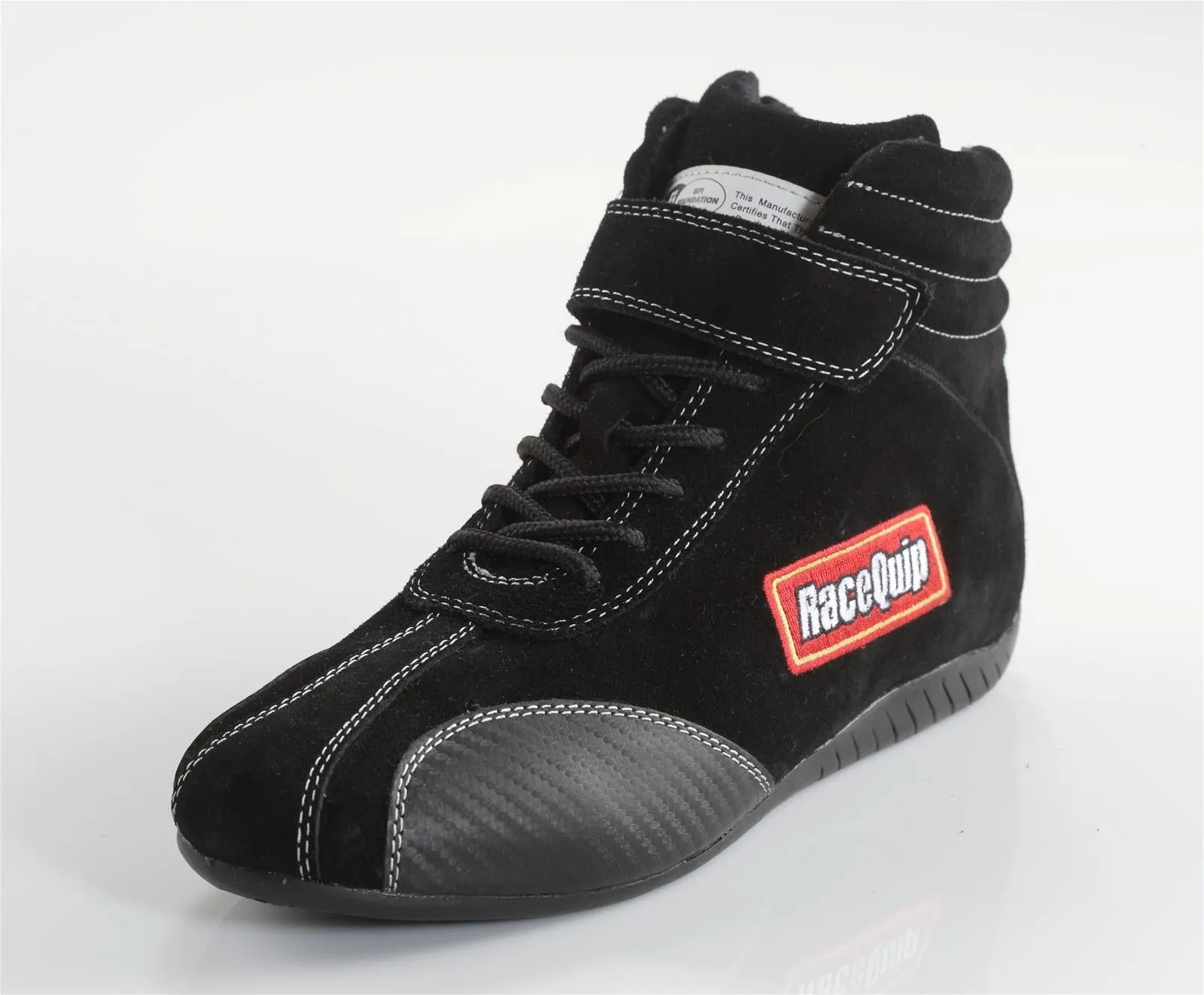 RaceQuip Racing Shoes (Black) 3.3 Series SFI Euro Carbon-L Ankletop