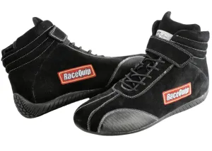 RaceQuip Racing Shoes (Black) 3.3 Series SFI Euro Carbon-L Ankletop