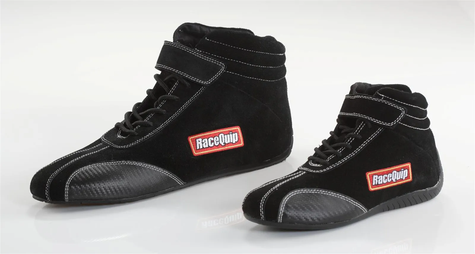 RaceQuip Racing Shoes (Black) 3.3 Series SFI Euro Carbon-L Ankletop