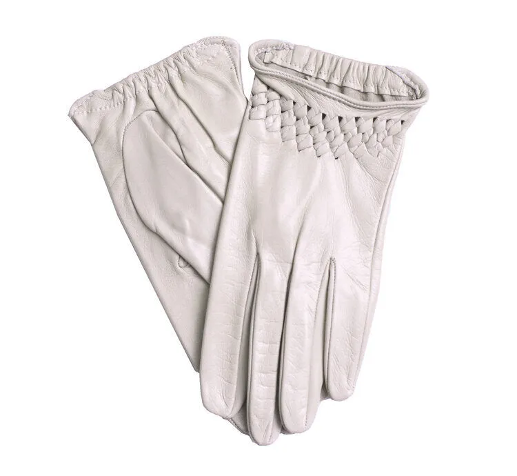 Raphaelle - Women's Unlined Leather Driving Gloves