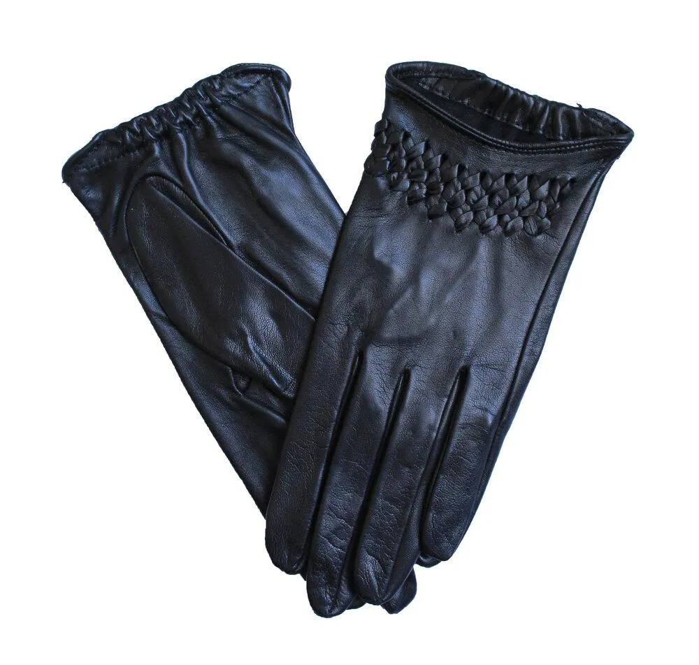 Raphaelle - Women's Unlined Leather Driving Gloves