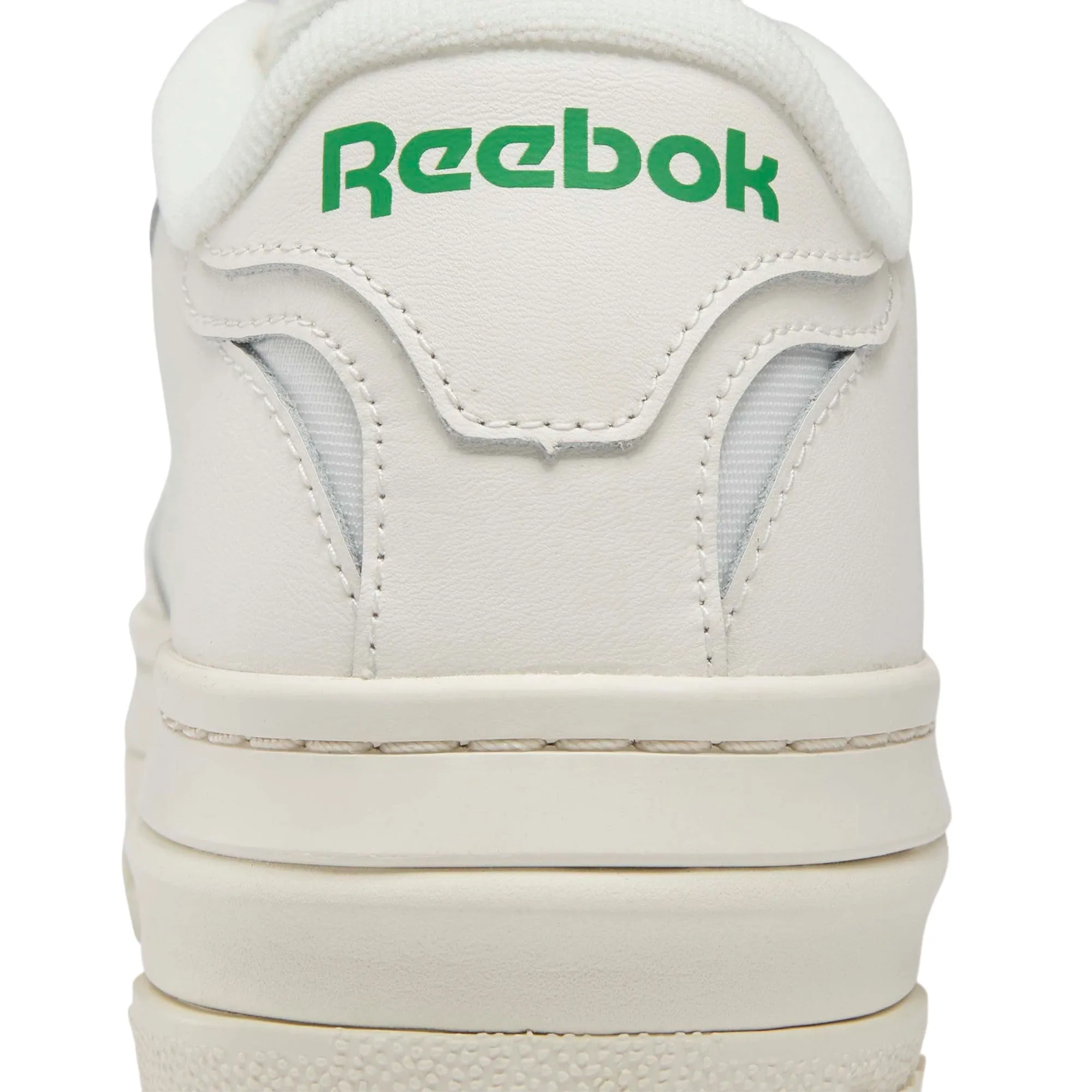 Reebok Womens Club C Extra Platform Shoes - Chalk Green