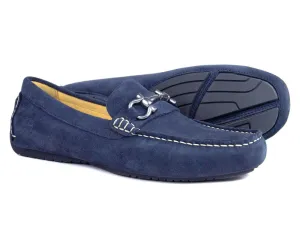 ROMA 2 Mens Navy Suede Driving Loafer by Orca Bay