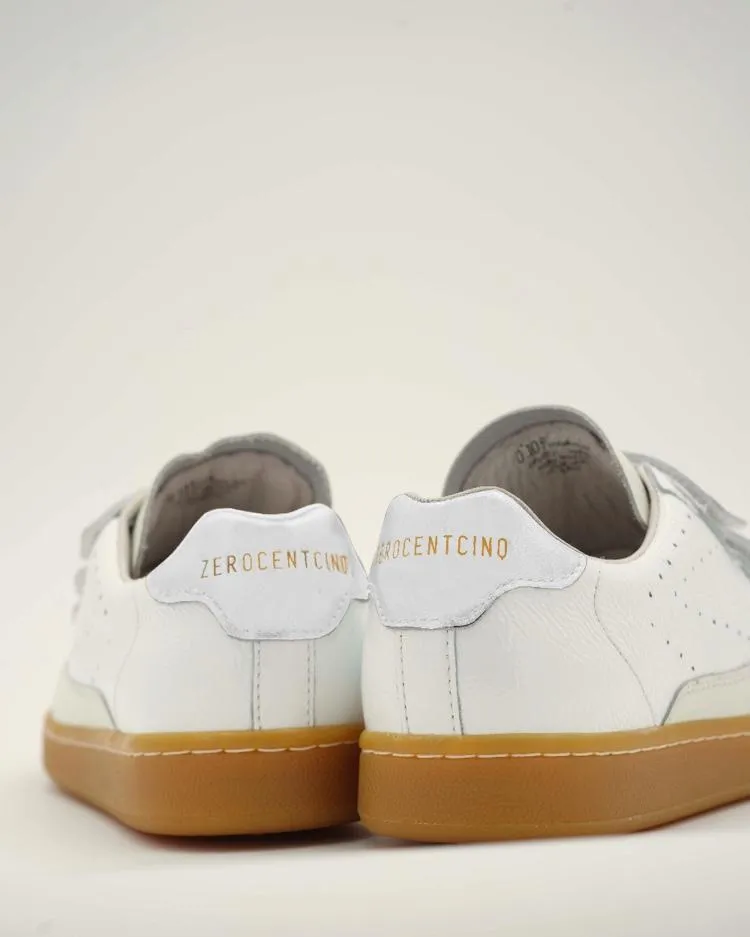 S-Scratch White Polish Chunky Sneakers