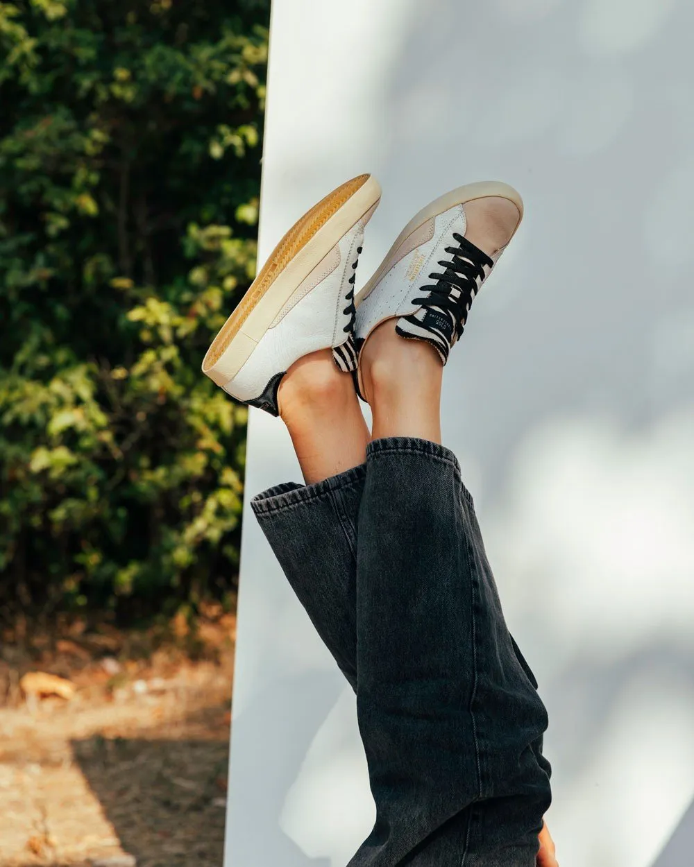 Sc01 White Zebra Chunky Sneakers