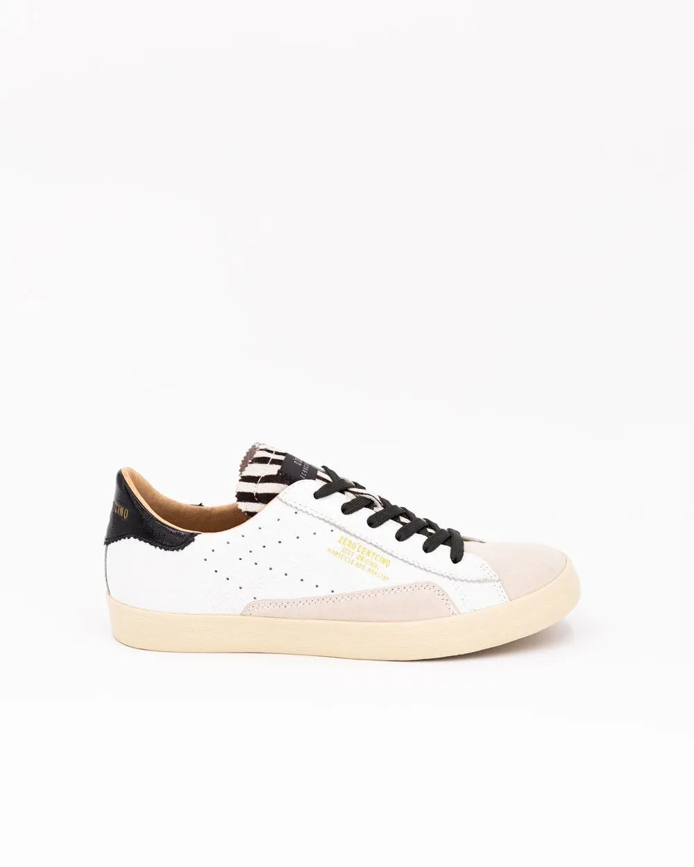 Sc01 White Zebra Chunky Sneakers