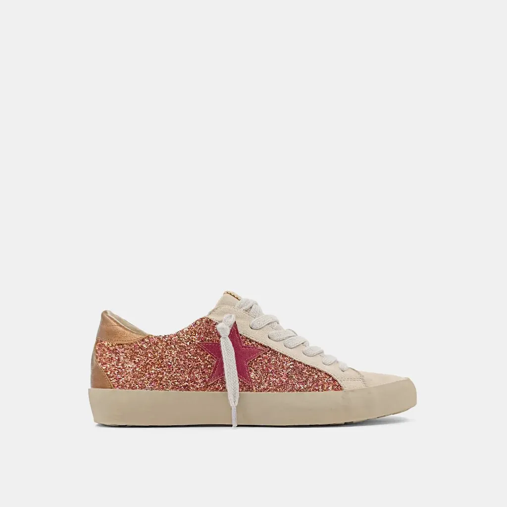 Shu Shop Paula Sneakers (Rose Gold Glitter)