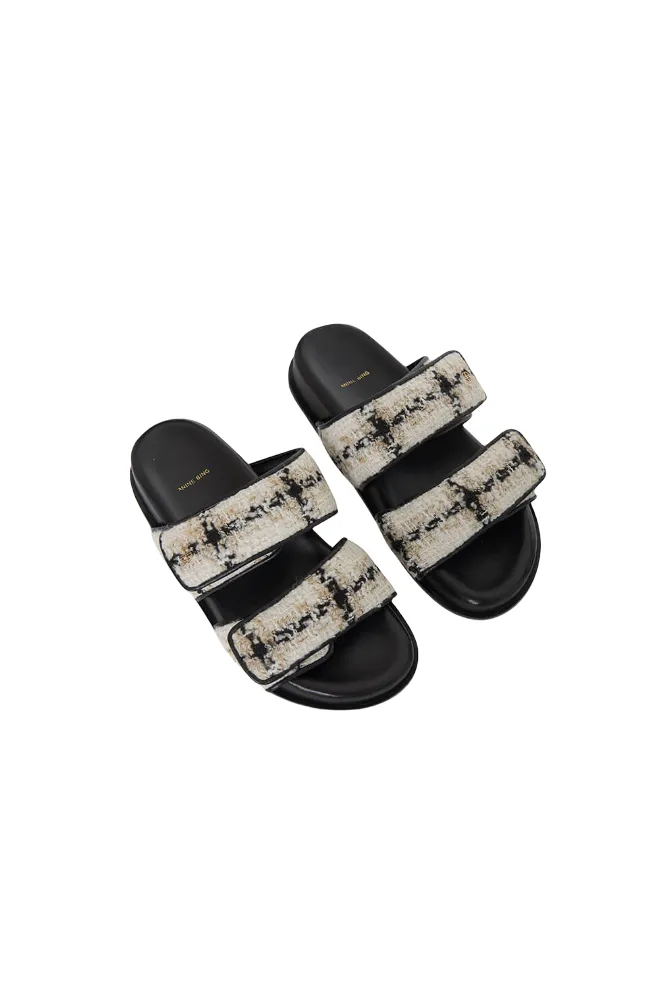 Sid Sandals - Beige Plaid