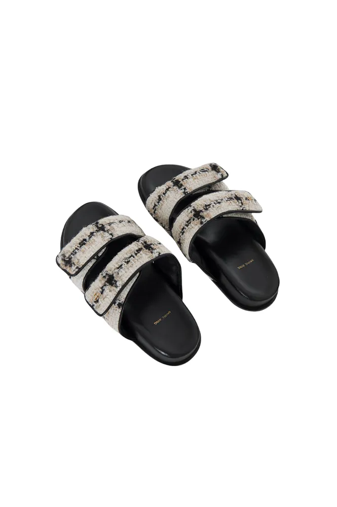 Sid Sandals - Beige Plaid