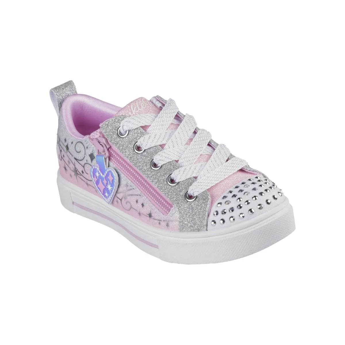 Skechers Girl's (Preschool) 314814LPKSL Twinkle Toes: Twinkle Sparks - Magical Ombre Pink/Silver