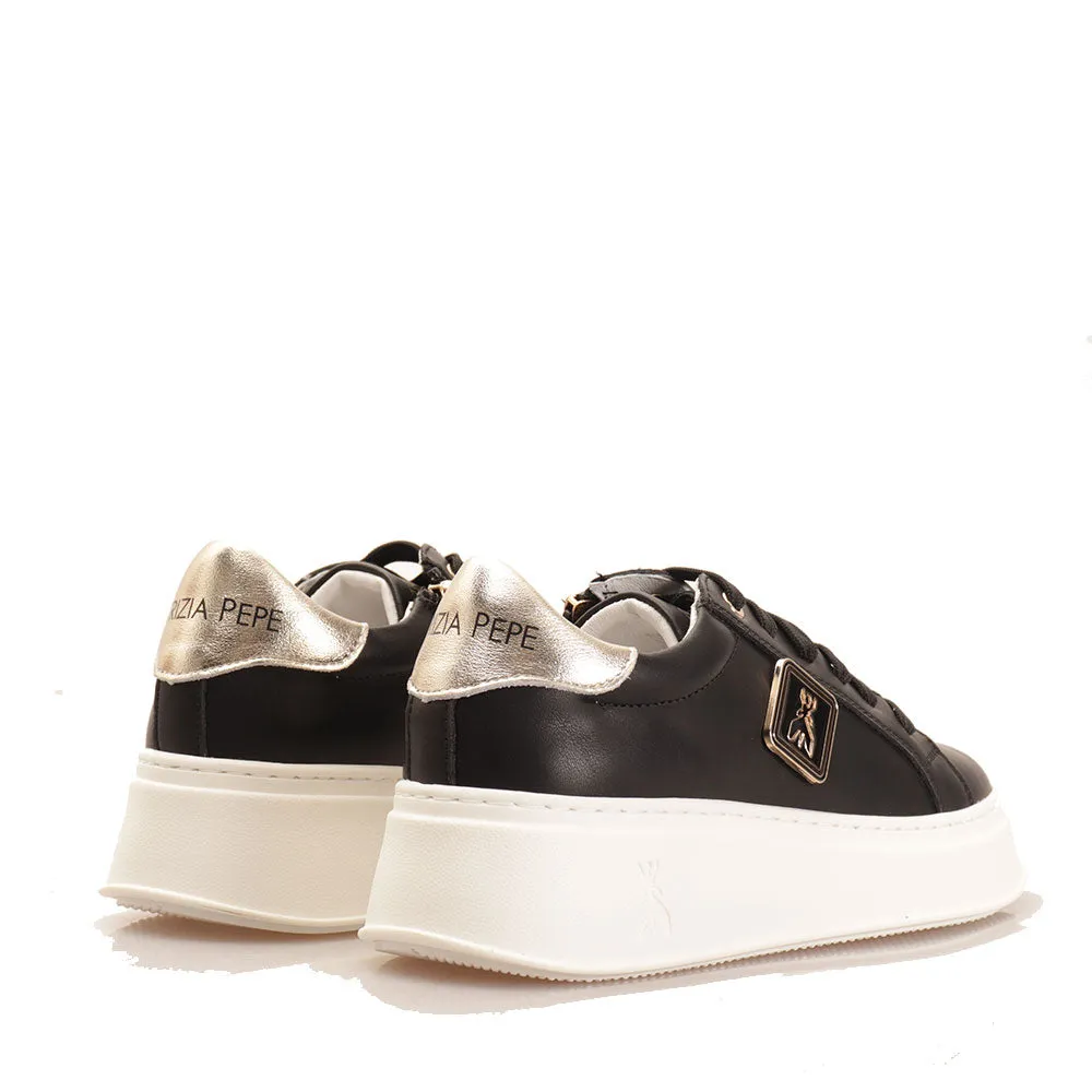 Sneakers PATRIZIA PEPE Girl linea Fly Sneakers in Pelle Nera