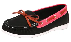 Spicy Women's F815 Slip-On Lace-Up Moccasin Loafer Driving Boat Shoe